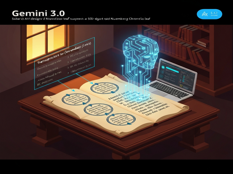 Gemini 3.0 AI deciphering Nuremberg Chronicle