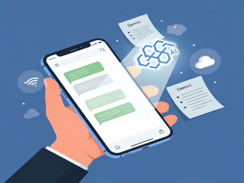Google Voice Gemini AI integration illustration