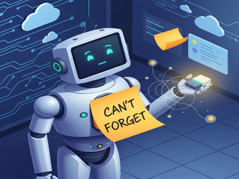 Illustration of Google Gemini memory problem