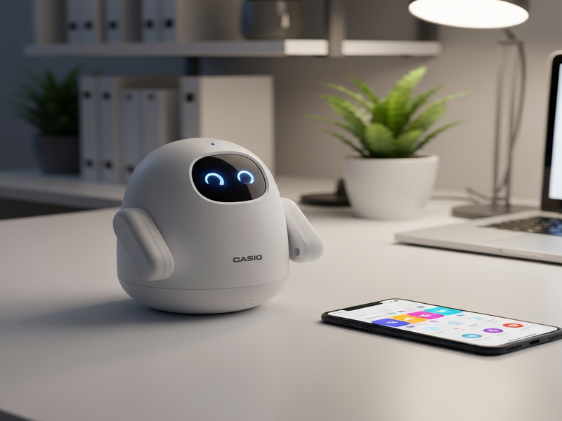 Casio MOFLIN AI pet robot illustration