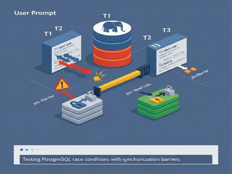 PostgreSQL race condition illustration