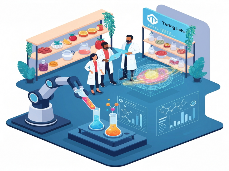 AI food flavor platform illustration