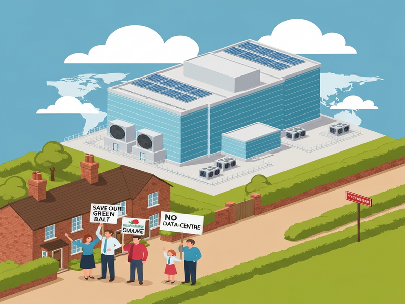 AI data centre dispute Potters Bar