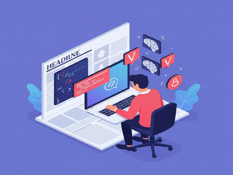 AI debugging and testing illustration