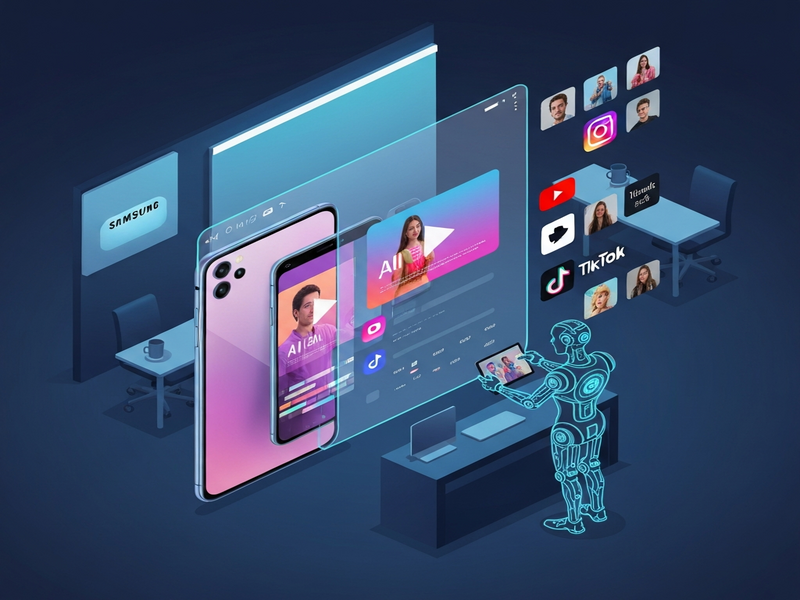 Samsung AI-generated video ad example