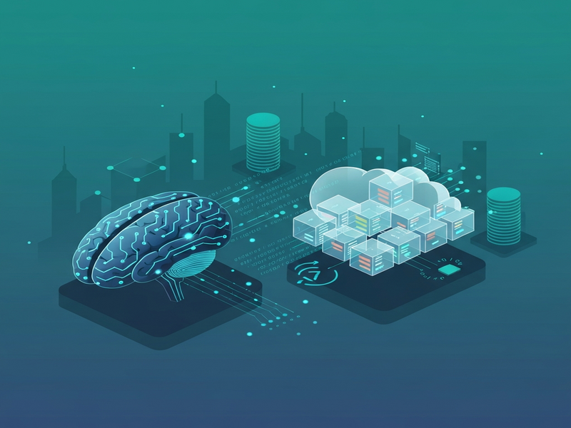 Mistral AI and Koyeb partnership illustration