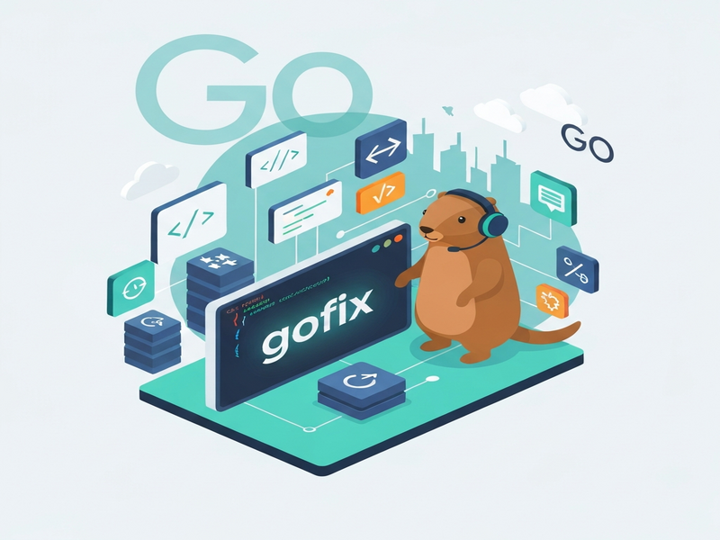 Illustration of Go fix command workflow
