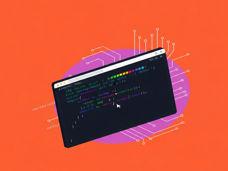 256 Color Palette Illustration