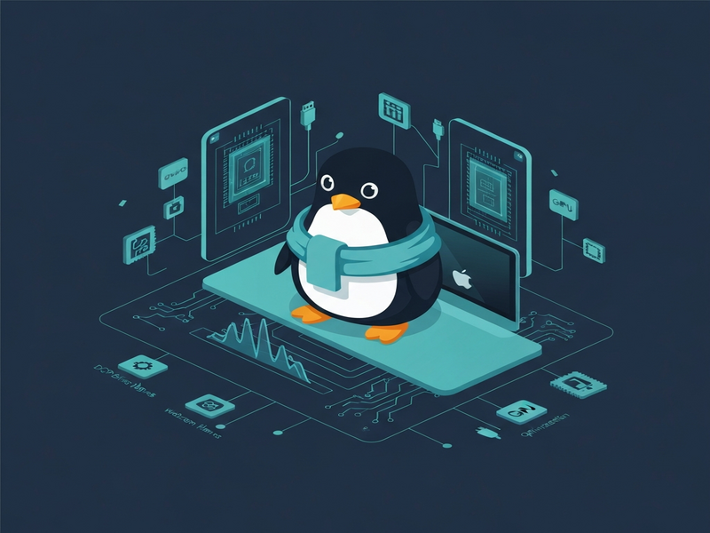 Asahi Linux progress illustration