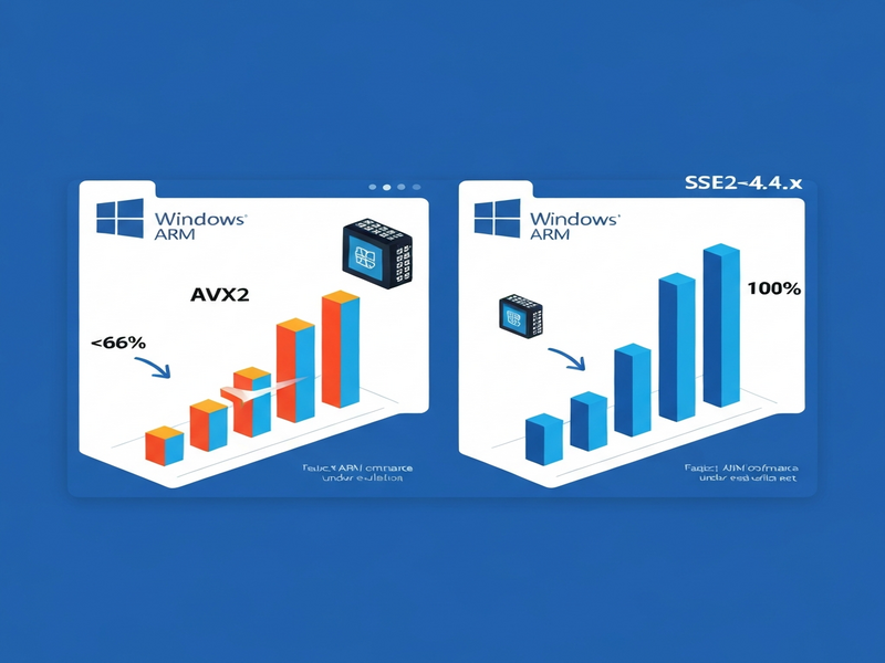 AVX2 vs SSE2 performance chart