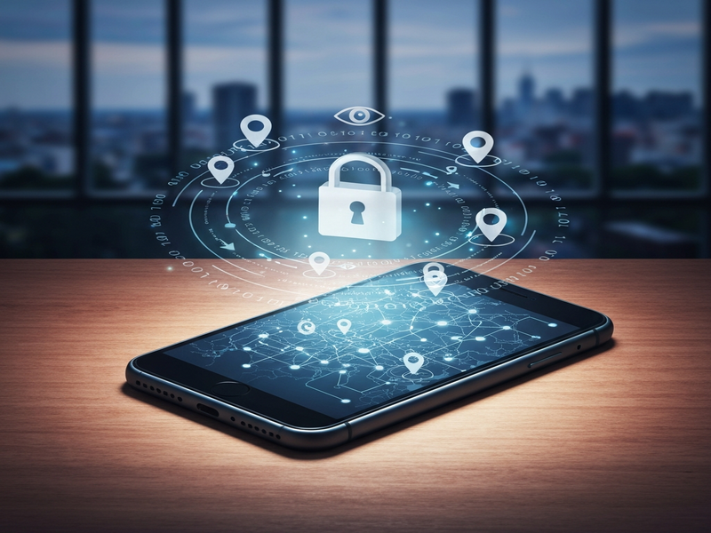 Phone tracking illustration
