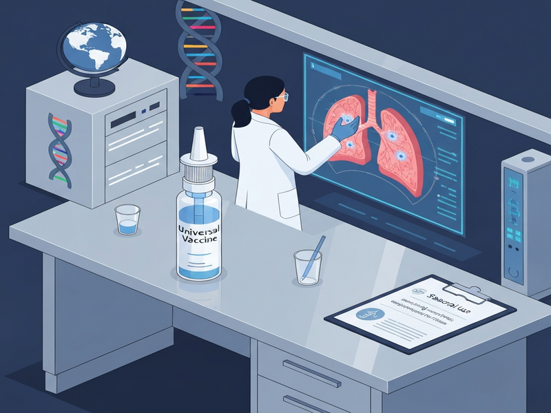 Stanford universal nasal spray vaccine illustration