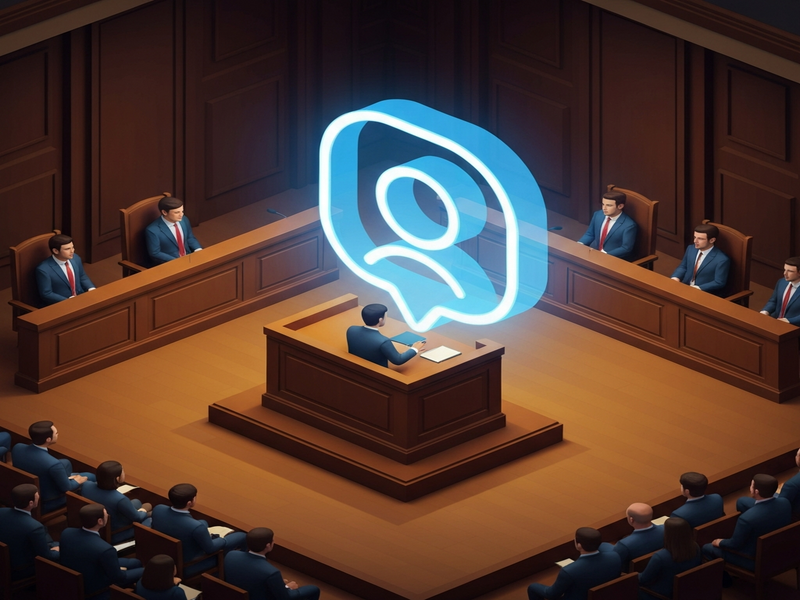 Courtroom illustration of Meta testimony