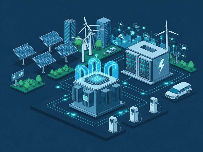 Solid‑state transformer concept illustration