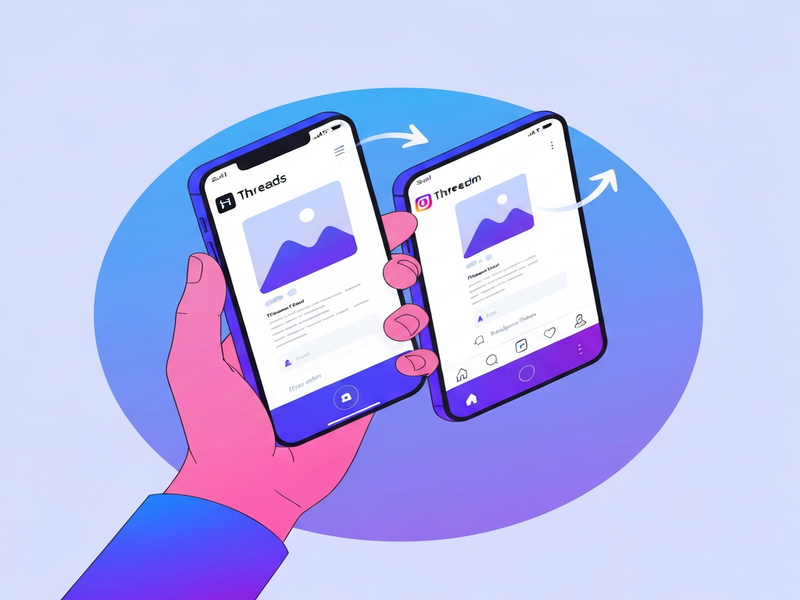 Meta Threads to Instagram Stories sharing interface
