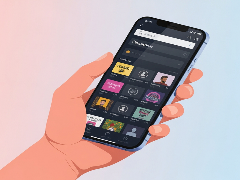 Obsessive Podcast App illustration