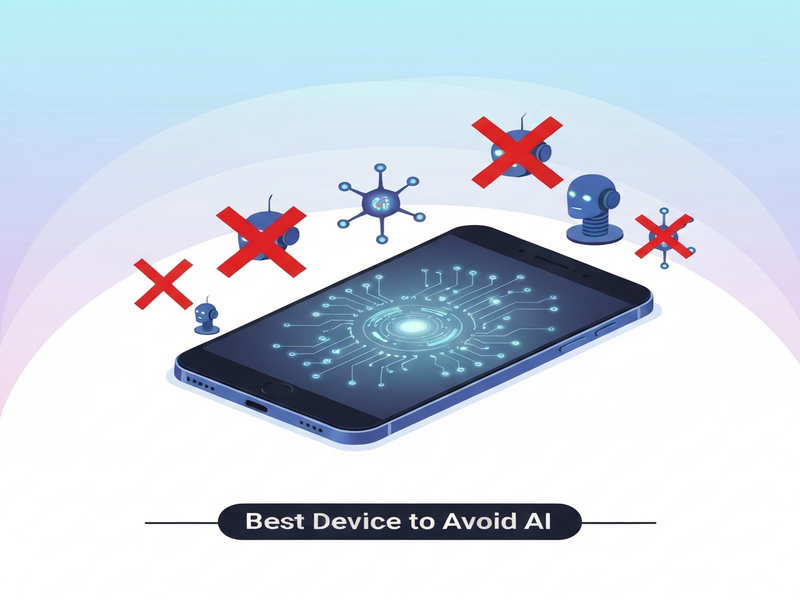 AI‑free smartphone concept