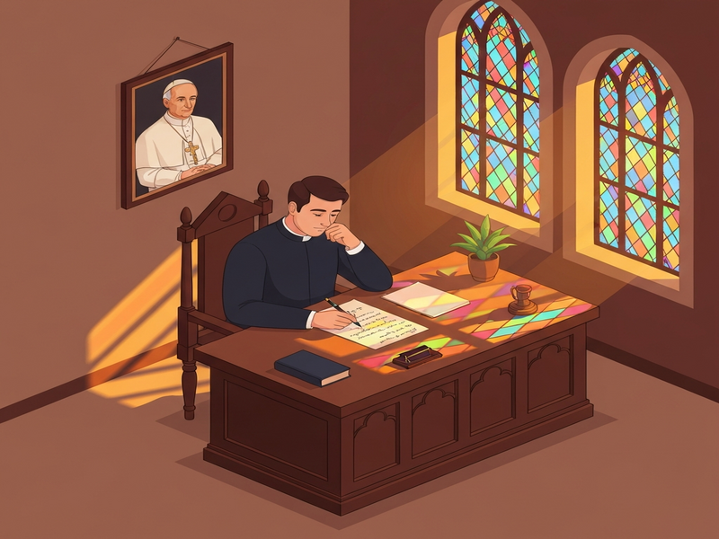 Pope Leo XIV speaking about AI and homilies