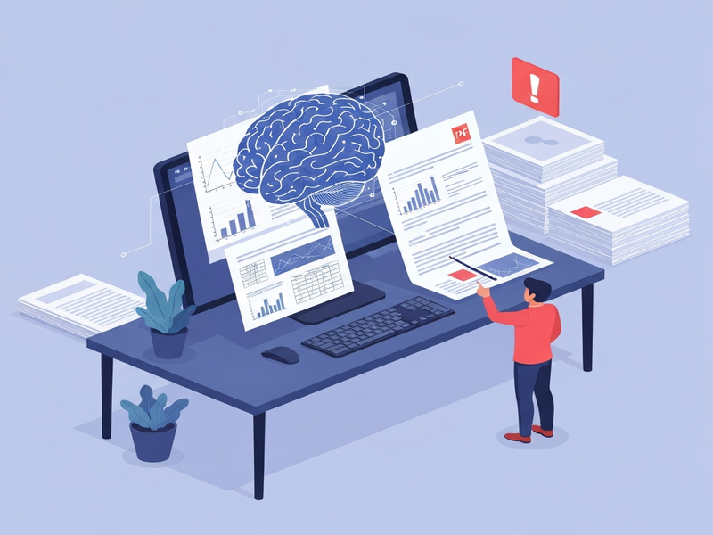 AI PDF parsing illustration