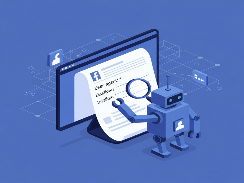 Diagram showing Facebook’s repeated requests to robots.txt file