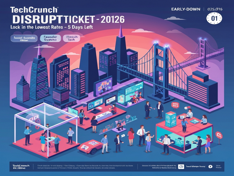 TechCrunch Disrupt 2026 illustration