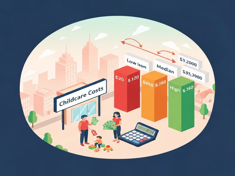 Childcare affordability infographic