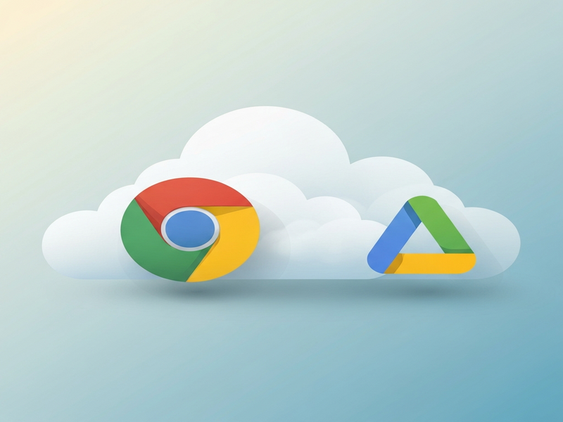 Chrome Download to Drive illustration