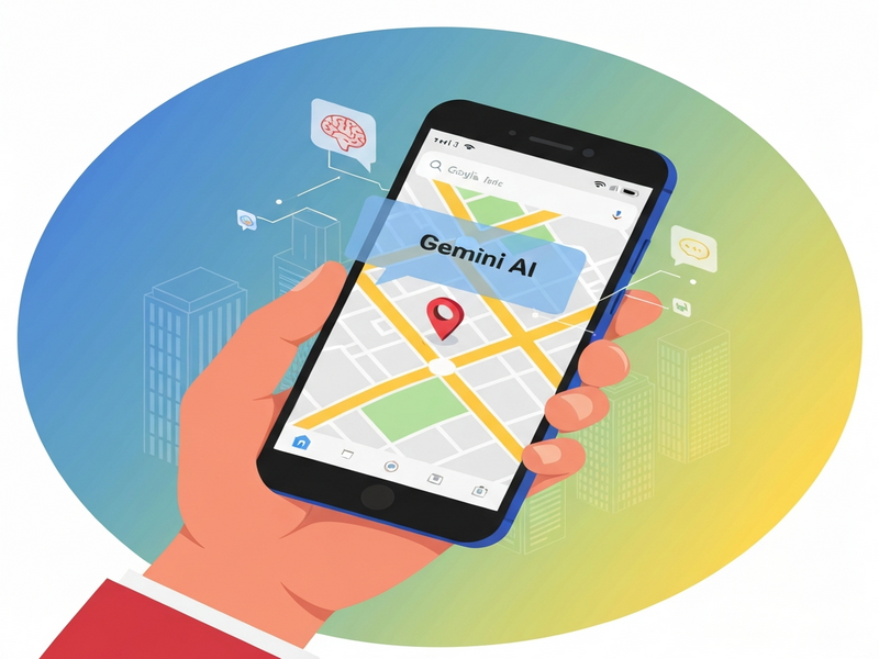 Google Maps Gemini integration illustration