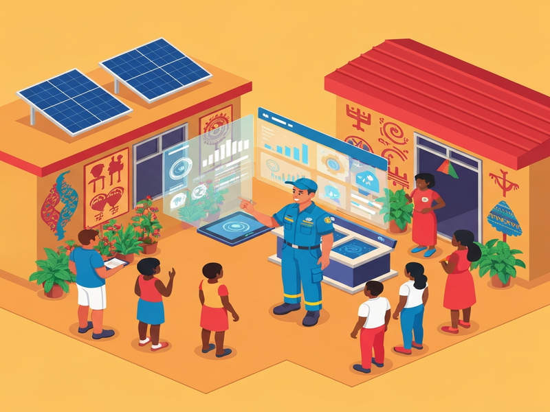 Peace Corps Tech Corps volunteers working with AI tools in a developing country