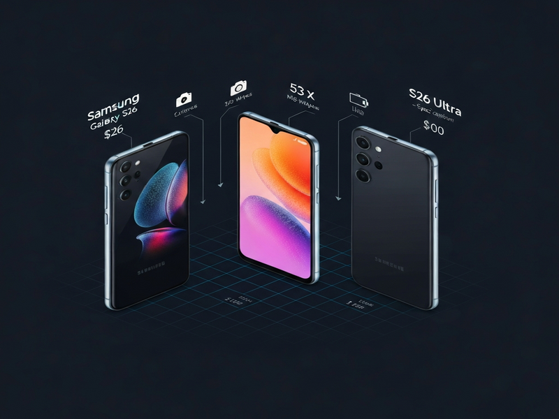 Samsung Galaxy S26 comparison illustration