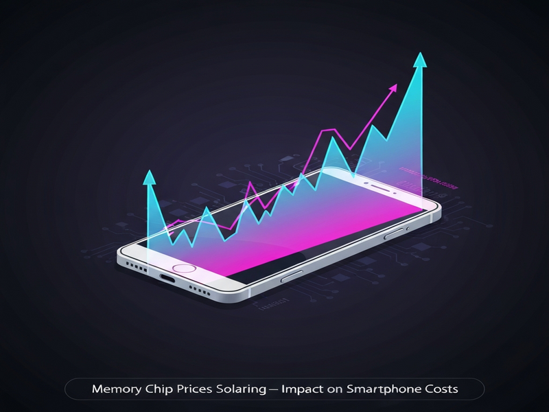 Memory chip price trend illustration