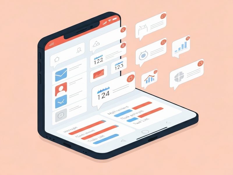 Android notifications turned into a productivity dashboard