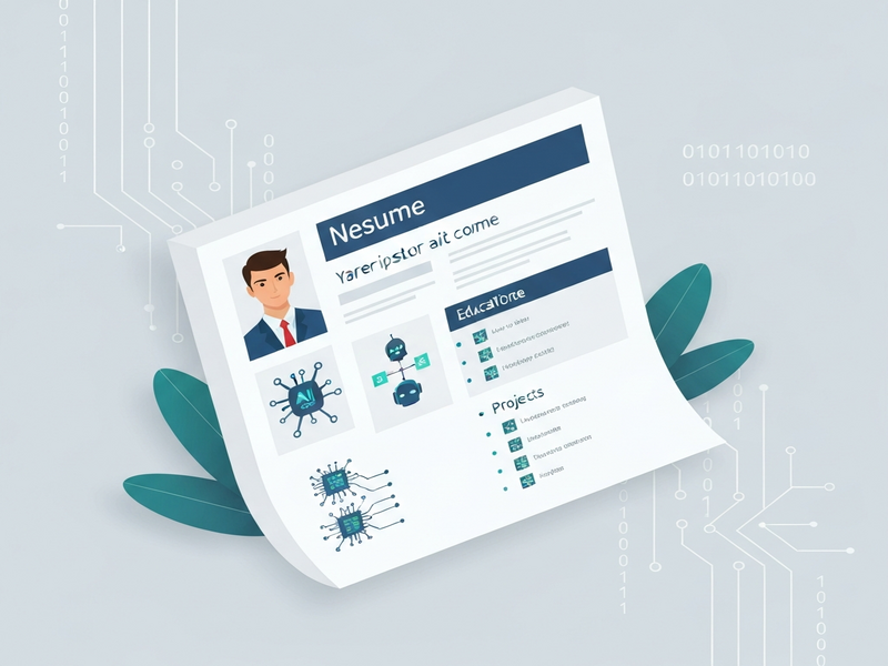 AI-friendly resume illustration