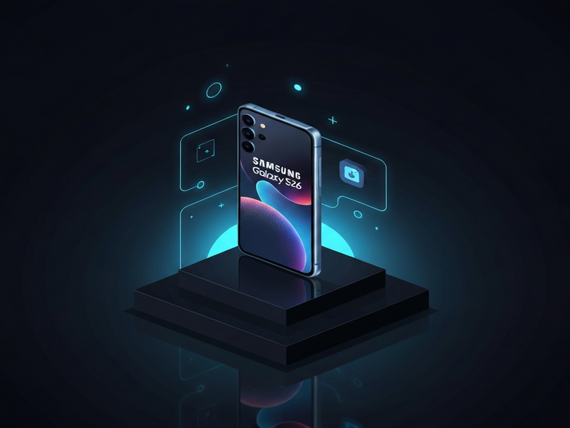 Samsung Galaxy S26 Unpacked event illustration