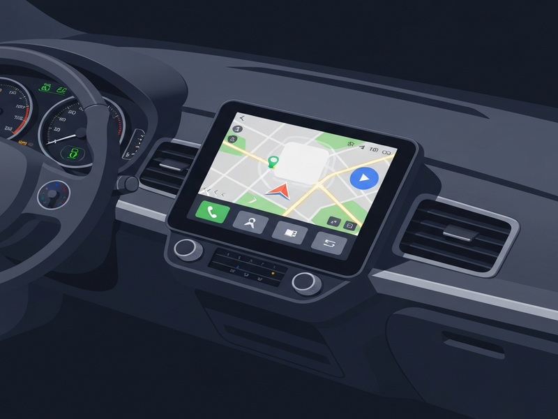 Android Auto navigation bug illustration