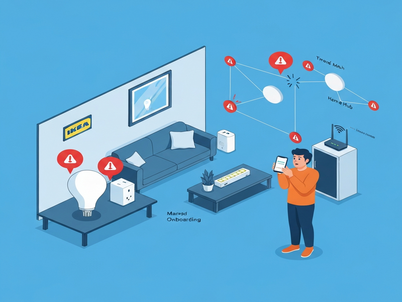 IKEA Matter‑Thread connectivity issue illustration
