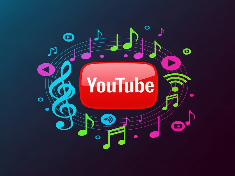 YouTube Music streaming illustration showing AI-driven playlist generation and cross‑device sync