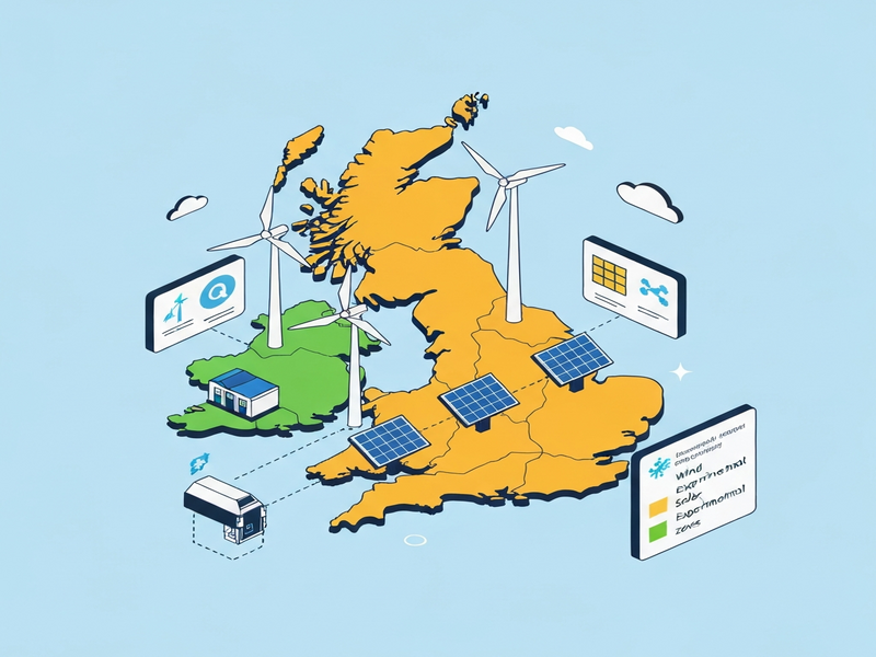 Illustration of GB Renewables map and energy experiment