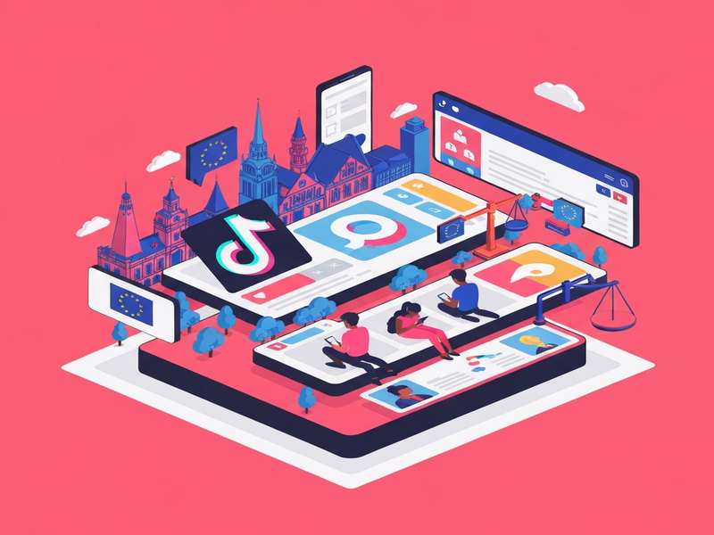 TikTok addictive design illustration