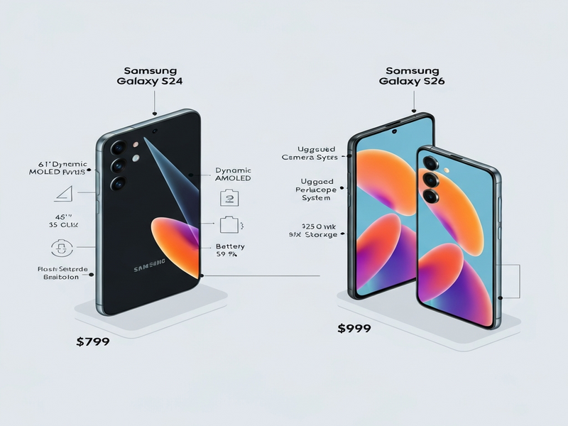 Samsung Galaxy S24 vs S26 comparison