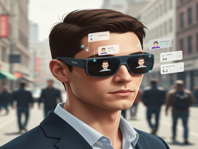 Meta smart glasses concept with Name Tag feature