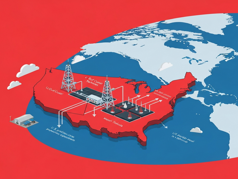 Geopolitical energy impact diagram