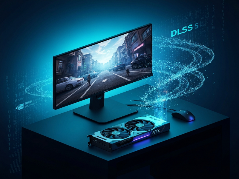 NVIDIA DLSS 5 AI upscaling illustration
