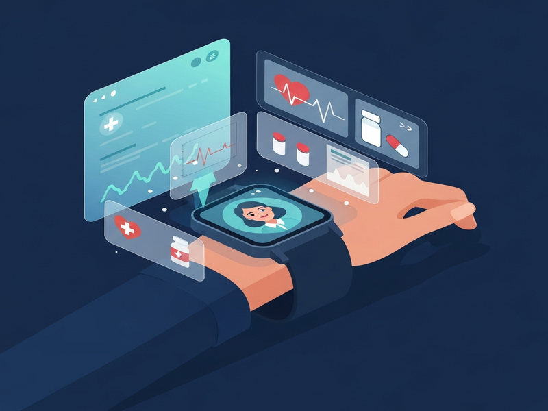 Fitbit AI health coach illustration
