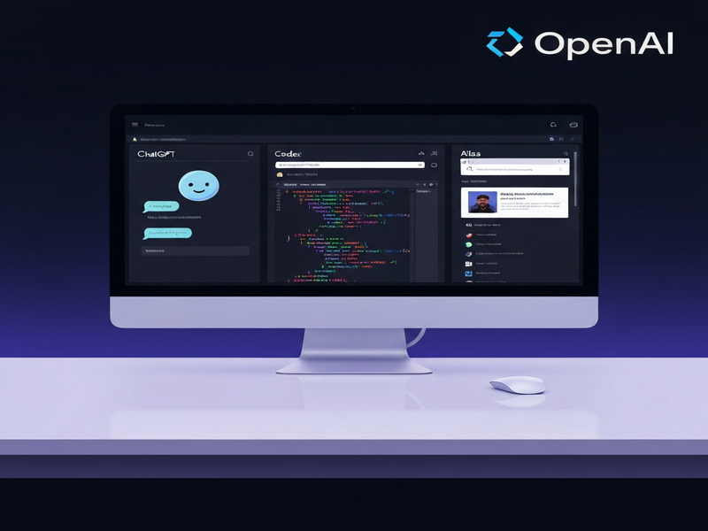 OpenAI desktop superapp illustration