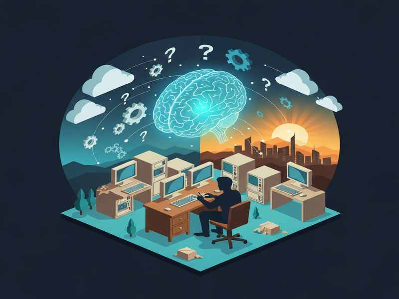 AI landscape illustration