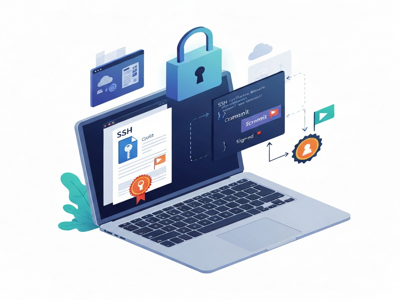 SSH certificates for Git signing illustration