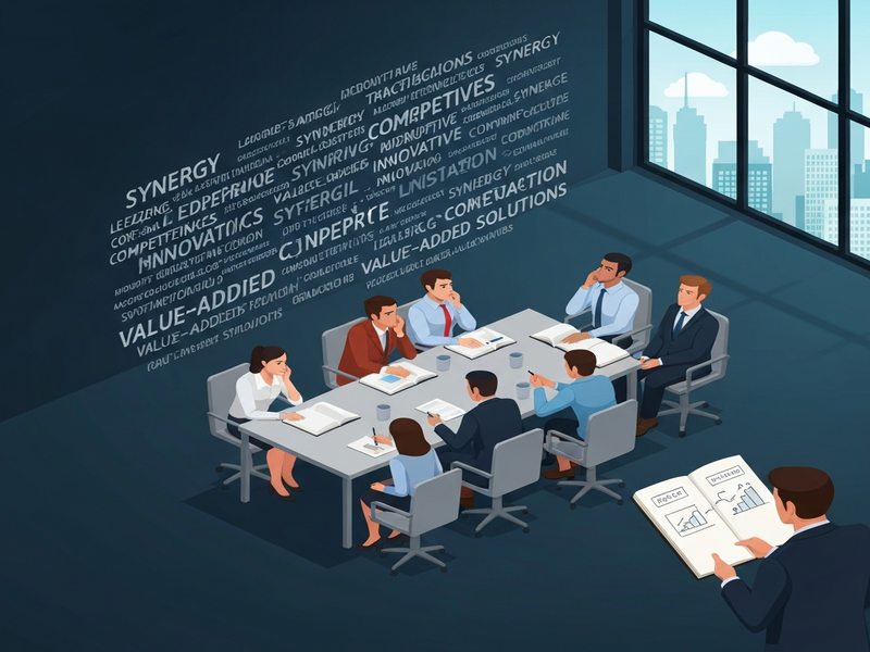 Corporate Jargon Study Illustration