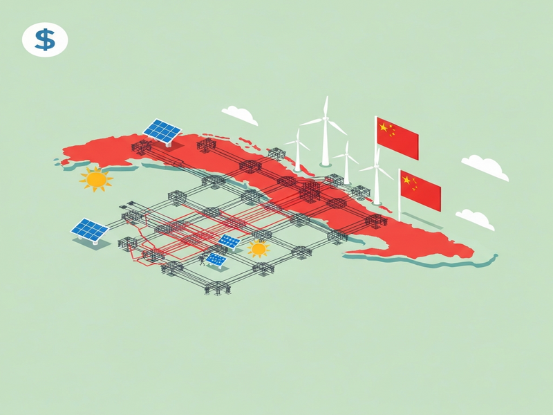 Cuba power grid renewable partnership illustration