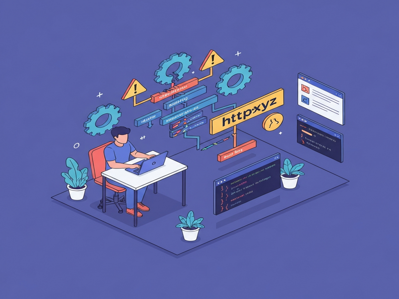 Illustration of httpxyz powering AI workflows on UBOS